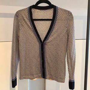 Tory Burch blue cardigan